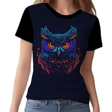 Imagem de Camisa Camiseta Estampada T-shirt Face Coruja Neon Ave 1 - Enjoy Shop,