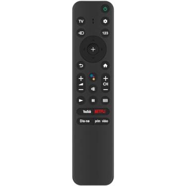 Imagem de Controle remoto de substituição RMF-TX800U para pesquisa por voz compatível com Sony Bravia XR A95K A80K X80K Series 4K Z9K 8K HDR OLED Smart Google TV KD-65X85K KD-55X85K KD-50X85K KD-43X85K