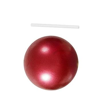 Imagem de Bola de pilates pequena Bola de núcleo Bola de exercício anti-explosão Bola de para ginástica Alongamento a estabilidade do melhora o, Vermelho