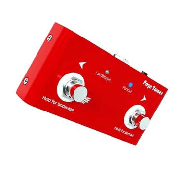 Imagem de Pedal de metal Bluetooth sem fio, interruptor duplo, virador de página de música para tablets e telefones