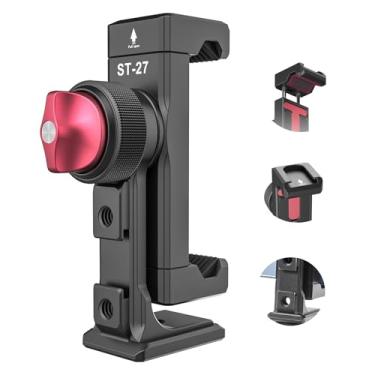 Imagem de ULANZI Suporte de tripé de telefone ST-27, suporte de telefone de metal 360° para tripé com 3 sapatos frios e porta Arca, adaptador versátil para smartphone para iPhone 17 16, tripés de mesa e