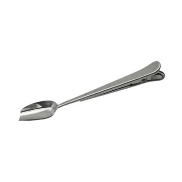 Imagem de Colher de chá e café, colher medidora de café, ferramenta de cozinha de escritório, clipe de saco de vedação para leite em pó, proteína em pó, chá