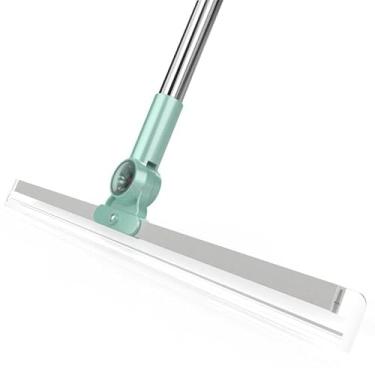 Imagem de WeiLaiKeQi Vassoura de Silicone e Rodo com Escova Rotativa para Limpeza do Piso