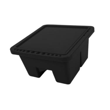 Imagem de oshhni Escova de limpeza bacia de pintura escova lavadora titular prático artista caneta lavadora balde de água para casa interior ao ar livre, Preto