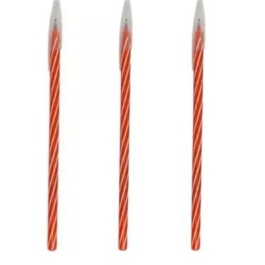 Imagem de Caneta Cis Spiro 0.7mm  Kit 3 Unidades Cores Diversas, Vermelha