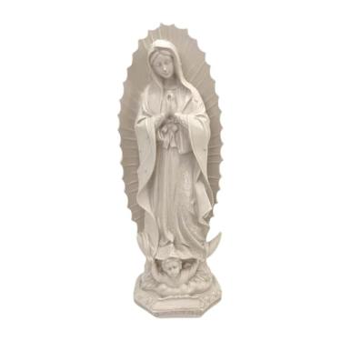 Imagem de XLWLLNJ Estátua da Bem-Aventurada Maria Nossa Senhora de Fátima Figura Coleção de presentes Estatueta elegante Acessório para casa para prateleira Mesa de, Style F