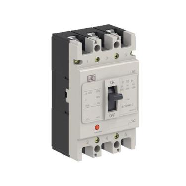 Imagem de Disjuntor Caixa Moldada Weg 125A DWP 125L Tripolar 20kA