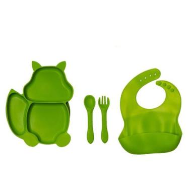 Imagem de Kit de Introdução Alimentar feito de Silicone  Green Fox 2 - HoityToit