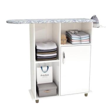 Imagem de Tábua de Passar Roupa Miami com 1 Porta e Nicho - Dacheri, Branco