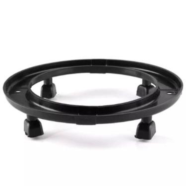 Imagem de Suporte Para Botijão De Gás Preto Com Rodinhas - Ercaplast