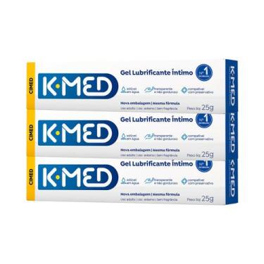 Imagem de Kit c/ 3 unidades - Gel Lubrificante Íntimo K-med 25g - Cimed