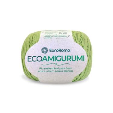 Imagem de Fio Ecoamigurumi Euroroma 254m Linha Amigurumi Várias Cores, 0801 - Ve