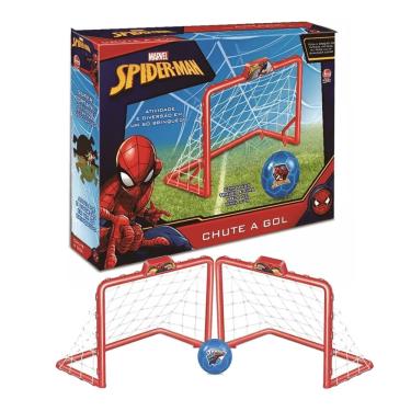 Imagem de Brinquedo Chute A Gol Spider-man Marvel 2 Trave 1 Bola Lider