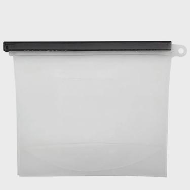 Imagem de Saco de Silicone Freezer e Micro-Ondas Branco 28X20,7CM 1,5L