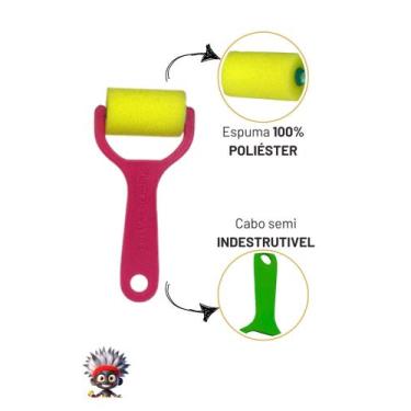 Imagem de Rolo de espuma Pigmeu - 1 rolo + 3 refis - Pigmeu - Materiais Artístic
