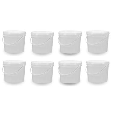 Imagem de Balde Para Comércio De Aditivos 1.8L Branco 8 Pçs