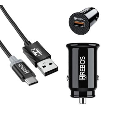 Imagem de Carregador veicular tipo c Compatível com Moto Edge 20 30 40 50 neo pro Fusion