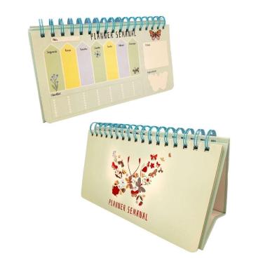 Imagem de Agenda Planner Semanal Borboletas 52 Páginas Capa 1- Quanhe