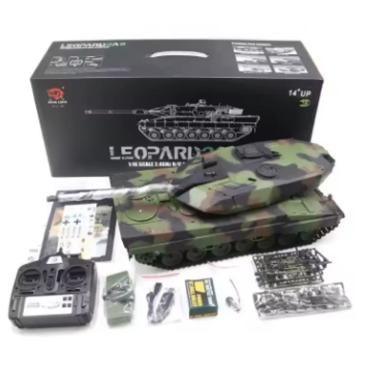 Imagem de Tanque de Guerra 1:16 Heng Long Leopard 2A6 Camuflado