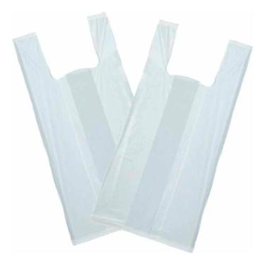 Imagem de 3000un Sacola Milheiro Fina 38x48 Branca Colombo Cor Branco Liso