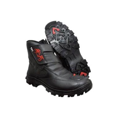 Imagem de Bota Motociclista Impermeável Masculina Segurança Militar - FABRICAÇÃO