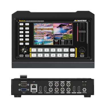 Imagem de AVMATRIX Câmera Shark S6, Mixer De Vídeo E Comutador Com Tela 5 Polegadas, 4Xsdi, 2Xentradas Hdmi, Gravador Sd Usb, Controle Ptz Para Transmissão Ao Vivo