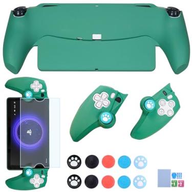 Imagem de EIELST Projetado Para Capa De Controle Remoto Sony Playstation Portal - [Proteção Contra Quedas Nível Militar 3 Metros] [Com Protetor Tela Ps5] Protetora Ps Verde-Médio