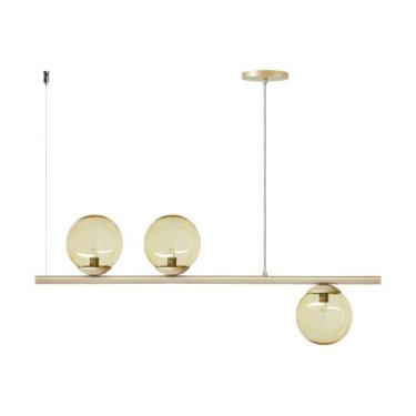Imagem de Pendente Jabuticaba Luminalux Haven 3 Globos 15cm Dourado, Champanhe c