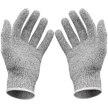 Imagem de Luvas de Proteção Anti-Corte Nível 5, 23,5 cm, Cinza, para Cozinha e Mecânica