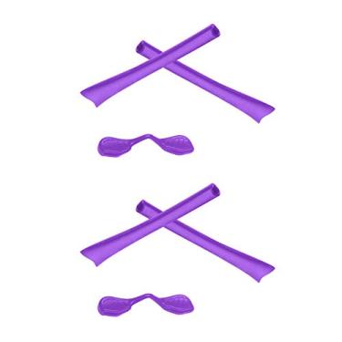 Imagem de SmartVLT kit de substituição para fones de ouvido e narizes de borracha para Oakley Radar Path – Mais opções, Purple + Purple, One Size