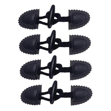Imagem de oshhni Botões de alteração de 4pcs Botões Acessórios Multifunction Casaco de revestimento de revestimento de alteração de alternância para quebra -vento Bag, Preto