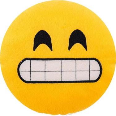 Imagem de Almofada Emoji Pelúcia 45cm mostrando os dentes - sorrisão - Vitor Bor