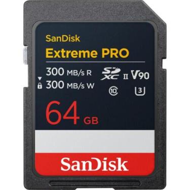 Imagem de Cartão Memória Sandisk Sd Xc 64Gb 300Mb/S Extreme Pro Uhs-Ii