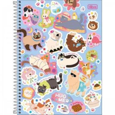 Imagem de Caderno De 01 Materias Feminino Hug Me 80fls Capas Sortidas - Tilibra
