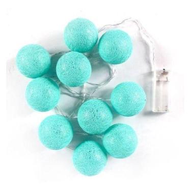 Imagem de Cordao De 10 Leds Luminária Decoração De Festa Forma De Bola - oem