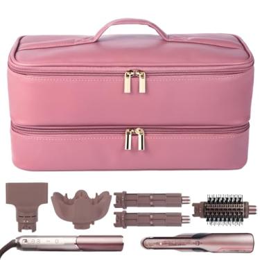 Imagem de GENCAM Estojo de viagem de camada dupla para Shark Flex Fusion, bolsa de armazenamento Flexfusion para HD641S HD641 HD642 HD642S, estojo de transporte compatível com Dyson Airwrap Shark Flexstyle