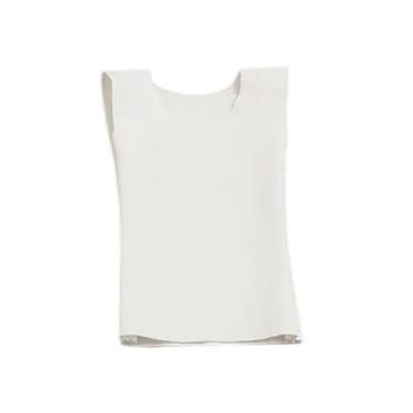 Imagem de menolana Roupas de bonecos de ação 1/6, roupas em miniatura, regata, mini vestido feminino casual, fantasia de boneca para corpo de figuras femininas de 12, Branco