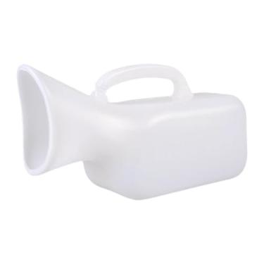 Imagem de ChuYiElegance Garrafa de Mictório Feminina Leve, Fácil de Limpar E Usar, Branco, 15x7.5x8cm