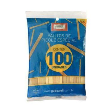 Imagem de Palito Picole escolar Gaboardi Ponta Redonda 100un