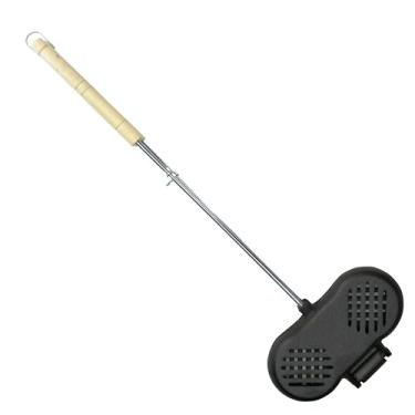 Imagem de Coghlan's Grelha de ferro fundido duplo pré-temperada com alças removíveis, dobradiça de quebra - ideal para grelhar hambúrgueres, bifes e assar legumes sobre fogueiras ou churrascos, fácil de limpar