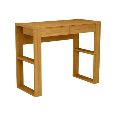 Imagem de Escrivaninha para Escritório 100% Mdf Brisa Carvalho Oro