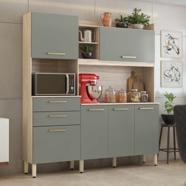 Imagem de Cozinha Compacta Select Avena Touch Menta Demóbile
