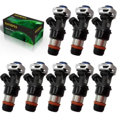 Imagem de DAVRPES 8 peças/pacote 17113553 Injetores de combustível 2 furos bocal de spray de combustível para Chevrolet Silverado 1500 GMC Sierra 1500 Cadillac 4.8L 5.3L 6.0L Substituição # 25317628|17113698|FJ315|FJ10062