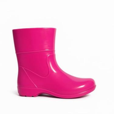 Imagem de Bota Infantil Feminina e Masculina Plastica Estilo Galocha Para Dias Chuvosos Para Limpeza Faxina Antiderrapante Super Leve (Rosa, BR, Criança de 1 a 3 anos, Numérico, 24)