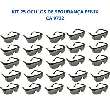 Imagem de Kit 25 Óculos Segurança Fenix Proteção Uv Antirrisco Danny CA 9722