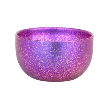 Imagem de TIBROMTACK Conjunto de xícara de chá de camada dupla de titânio leve | Conjunto de copos de chá saudável e seguro colorido | Caneca de café de saquê para acampamento ao ar livre, utensílios de mesa