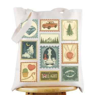 Imagem de G2TUP Bolsa inspirada em Edward Cullen Edward Cullen e Bella Swan Fans Gift Forks Washington Bolsa de ombro Vampire Book Merch (Forks TG)