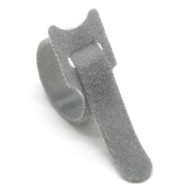 Imagem de 50x Presilha 20cm Fita Abraçadeira Cabos Chicote Fios organizador de fios Fecho de contato (Cinza)