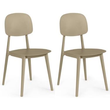 Imagem de Kit 2 Cadeiras Itália para Sala/cozinha em Polipropileno - Nude