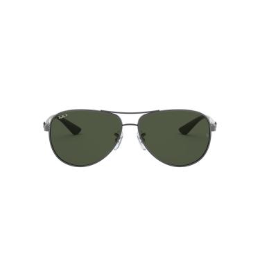 Imagem de Óculos de Sol Ray-Ban 0RB8313 Masculino Piloto Cinza